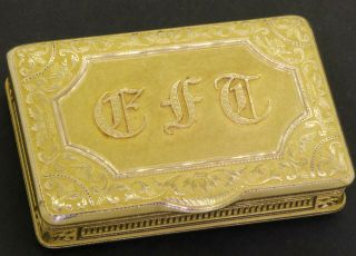 Ca.  1820 Simon - Achille Leger Paris Antique Heavy 18k Gold Snuff Box,  68 Grams