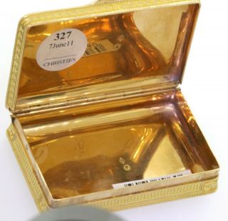 ca.  1820 Simon - Achille Leger Paris antique heavy 18K gold snuff box,  68 grams 5