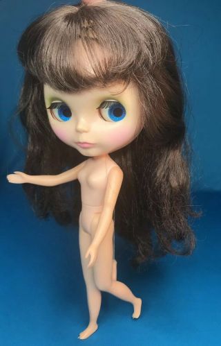 1972 Vintage Kenner Blythe Brunette Doll W Wispy Bangs 4