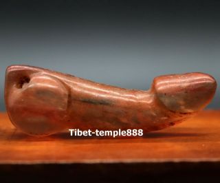 7 Cm Tibet Berg Crystal Men Penis Tentum Figurine Amulet Necklaces & Pendants