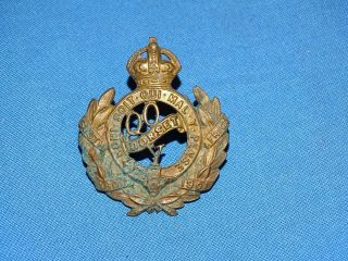 Wwi - Wwii British Cap Hat Badge,  Queens Own Dorset Yeomanry (378)