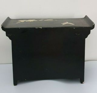 Vintage Japanese Lacquer Jewellery Cabinet / Box 5