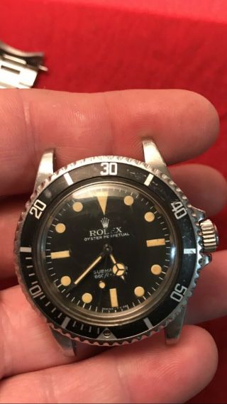 Vintage Rolex Submariner 1983,  Never Serviced Or Polished,  Matte Black,  Patina, 7