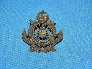 Wwi - Wwii British Cap Hat Badge,  City Of London Cyclists (335)