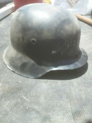 Vintage Wwii German Helmet Barn Find