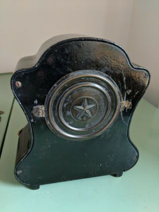 Antique Waterbury Iron Mantle Shelf Clock Una Model 7
