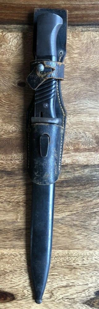 Wwii German K98 Bayonet With Dated Frog