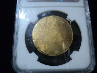 NGC ANCIENT CHINA GOLD GILT COIN VERY RARE OLD CHINESE 12