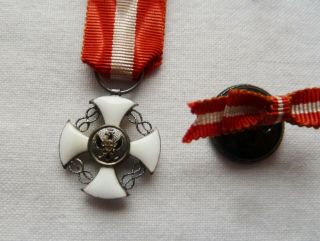 ITALY FASCIST SAVOY ORDER OF THE CROWN ITALY KINGDOM SET OF 3 MEDAL CROSS 1930 ' s 6