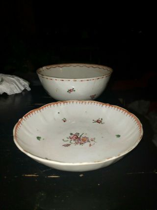 Qianlong 18th Century Dishes Famille Rose Chinese Export Porcelain