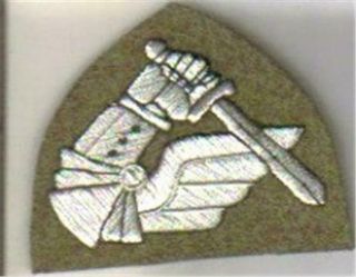 Polish 2 Armd Brig Winged Gauntlet & Sword Tank Patch Winter