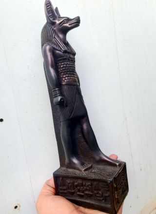 Ancient Egyptian King Anubis GOD Sculpture Handmade Figurine Large size Decor 2