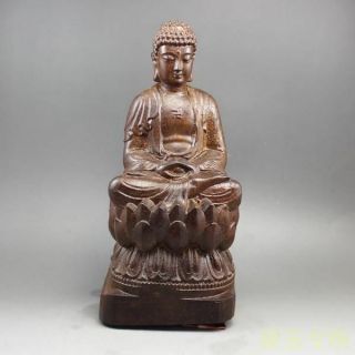 China Agalloch Eaglewood Wood Antique Hand - Carved Bodhisattva Statue Buddha A02