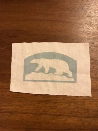 Wwi Us Army North Russia Polar Bear Patch Aef Printed