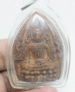 Phra Phuttha Chinnarat Kru Wang Masa Red Clay Old Buddha Amulet