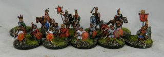 15mm Painted Ancient Roman Commanders,  Heroes And Skirmishers
