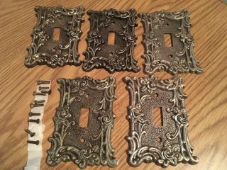 5 Vintage American Tack & Hdwe Brass Covers 60t Switch