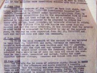 WW2 Japanese Diary NAKAHARA UNIT translated by HQ 27th Inft.  on Saipan,  No Reser 3