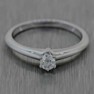 Tiffany & Co.  Platinum 0.  20ct Diamond Engagement Ring