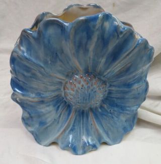 1941 Only / Blue Stangl Pottery Daisy Vase / Terra Rose Group / No Damage Marked