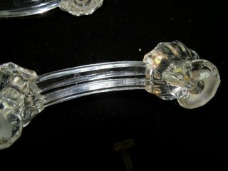 13 AUTHENTIC ANTIQUE CLEAR GLASS DRAWER PULLS AND 3 KNOBS FARMHOUSE RARE SALVAGE 3