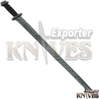 CUSTOM HANDMADE DAMASCUS STEEL ANCIENT VIKING SWORD BY KNIVES EXPORTER 4