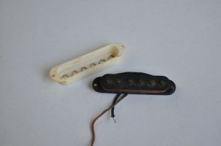 1962 Vintage Fender Stratocaster Pickup with Cover 1960s Pre - CBS Strat 12