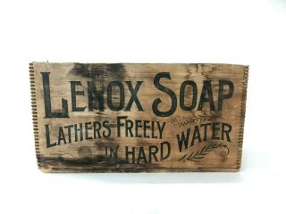 Primitive Lenox Soap Just Fits The Hand Soap Wooden Crate Lenox Soap Box Vintage 2