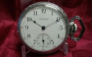 Antique Vintage P.  S.  Bartlett American Waltham Pocket Watch Circa 1915 Size 16