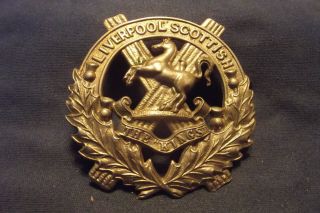 Ww I British Cap Badge 10th (scottish) Battalion The Kings (liverpool) Regiment
