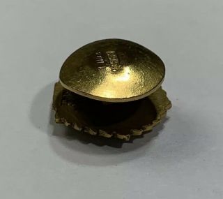 Old U.  S.  Military Army WWI Victory Button Lapel Pin Star BBB Co.  Bronze 4
