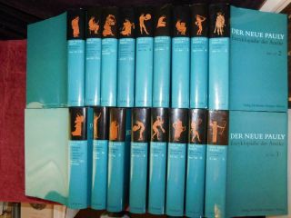 der NEUE PAULY: ENZYKLOPADIE ANTIKE: ANCIENT GREECE ROME17 BIG BOOKS/RARE $1000, 12