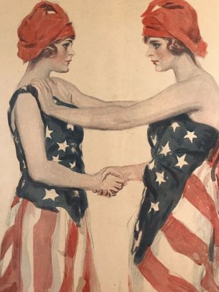 Ww1 Poster Cover (james M.  Flagg) Leslie’s June 21,  1919 America’s Best Friend