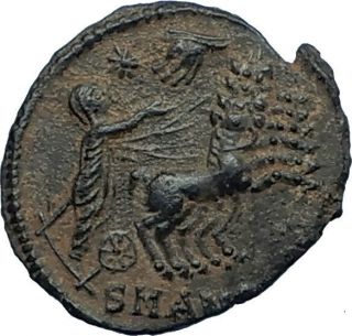 Constantine I The Great Chariot To God Hand In Heaven Ancient Roman Coin I68040