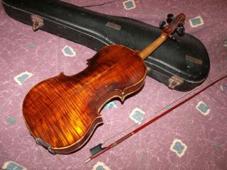 Antique 1896 F.  A.  Sennet Dallas Texas Fine 4/4 American Violin