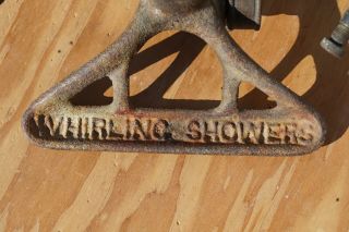 Rare Antique Vintage Cast Iron Brass Whirling Shower Lawn Sprinkler E.  O.  Brown 4