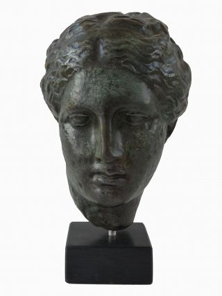 Hygieia Bust With Bronze Color Effect - Ancient Greek Goddess Of Health Hygeia