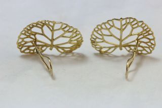 Angela Cummings Designer Earrings.  Vintage 80’s,  18k Gold.  