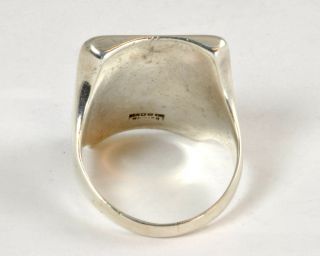 Rare WWII US Army Air Service Ring in Sterling Silver - Prop Wing Laurel Wreath 3