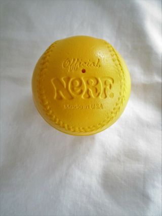 Vintage 1978 Parker Brothers Official Nerf Ball Yellow Baseball Usa