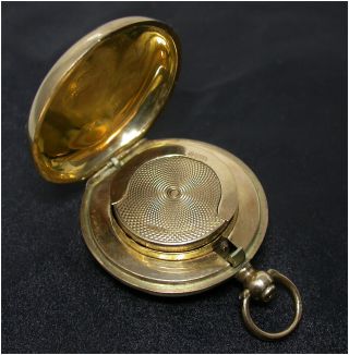 Victorian 9ct Gold Full Sovereign Case B/hm HM c1899 Antique 2