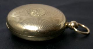 Victorian 9ct Gold Full Sovereign Case B/hm HM c1899 Antique 5
