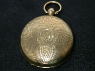 Victorian 9ct Gold Full Sovereign Case B/hm HM c1899 Antique 9