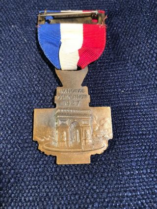 AMERICAN LEGION 1917 - 1927 FRANCE NATIONAL CONVENTION MEDAL PIN 4