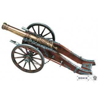 Scale Model Cannon 12 " French Louis Xiv 18th Century Field Artillery