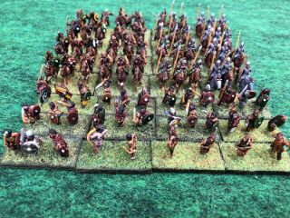 15MM ANCIENT ROMANS/BARBARIANS FULLY PAINTED READY FOR BATTLE 2