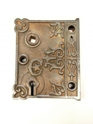 Antique Corbin Door Hardware Victorian Ornate Mortise Rim Dead Bolt Lock Only 2