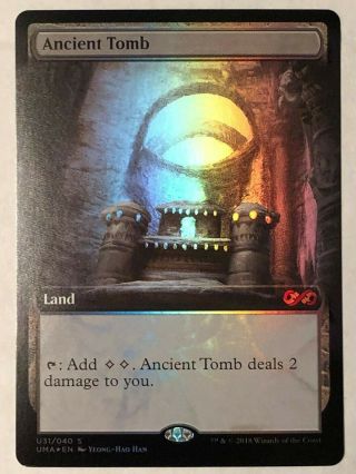 Mtg - Ancient Tomb - Ultimate Masters - Foil Box Topper - Unplayed