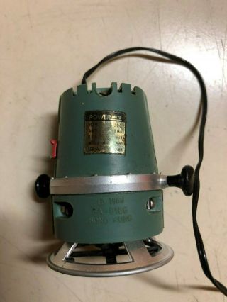 Vintage Ideal Toy PowerMite Router.  Y1969 w/Case and Extra bits, 4