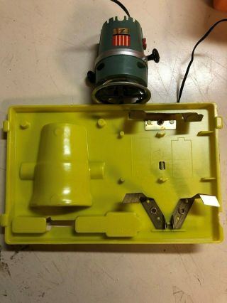 Vintage Ideal Toy PowerMite Router.  Y1969 w/Case and Extra bits, 7